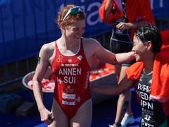 Jolanda Annen (links) will am Grand Final der WM-Serie in Lausanne überzeugen (Bild: KEYSTONE/EPA/NIC BOTHMA)