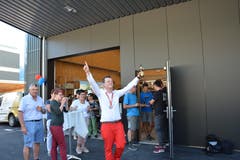 Patrick Grepper lässt seinen Emotionen freien Lauf. (Bild: Christian Tschümperlin, 29.8.2019)