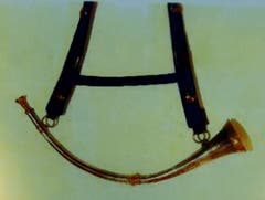 Dieses Harsthorn aus dem 16. Jahrhundert entwendete Stéphane Breitwieser im November 2001 aus dem Wagner-Museum. Der Wert wird auf 100’000 Franken beziffert. (Archivbild LZ)
