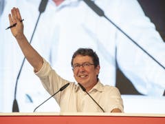 SVP Parteipäsident Albert Rösti eröffnet die Wahlkampfphase seiner Partei. (Bild: KEYSTONE/URS FLUEELER)