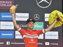 Der Berner Mathias Flückiger holte sich trotz eines Defekts die WM-Silbermedaille (Bild: KEYSTONE/GIAN EHRENZELLER)