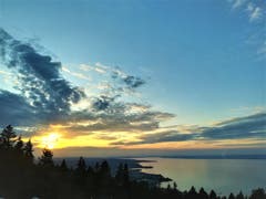 Sonnenuntergang auf dem Fünfländerblick. (Bild: Irene Weibel)