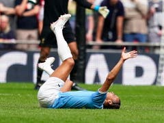 Der von Bayern München umworbene City-Flügel Leroy Sané verletzt sich am Knie (Bild: KEYSTONE/EPA/WILL OLIVER)