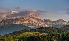 Das Säntismassiv vom Egg Herisau aus fotografiert. (Bild: Luciano Pau)