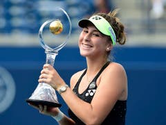 Belinda Bencic gewann 2015 das Turnier von Toronto im Final gegen Simona Halep (Bild: KEYSTONE/AP CP/FRANK GUNN)