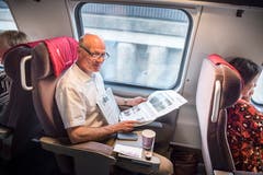 Stefan Leuthold von der GLP auf dem Weg nach Vevey. (Bild: Andrea Stalder)