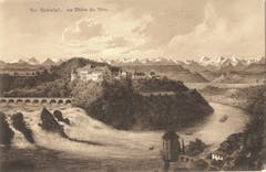 Das Wasser fliesst noch immer: der Rheinfall bei Schaffhausen 1904.