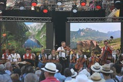 Das Appenzeller Echo beendet das Programm auf der Scène Jardin du Rivage. (Bild: Natascha Arsic)