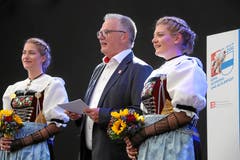 Weitere Impressionen von der Eröffnung des ESAF-Gabentempels zwei Wochen vor dem offiziellen Start. (Bild: Swiss-Image, Zug, 9. August 2019)