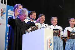 Weitere Impressionen von der Eröffnung des ESAF-Gabentempels zwei Wochen vor dem offiziellen Start. (Bild: Swiss-Image, Zug, 9. August 2019)
