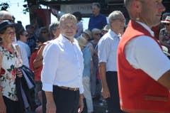 Ausserrhoder Landammann Alfred Stricker ist an vorderster Front mit dabei. (Bild: Astrid Zysset)