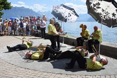 Die Elefanten Sounders sorgen für gute Stimmung. (Bild: Natascha Arsic)