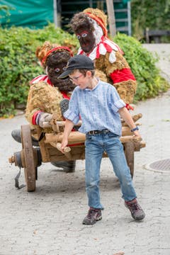 Die «Butzi» hatten ihren Spass mit den Kindern.