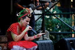 Little Chevy – von Kopf bis Fuss in Polka Dots. (Bild: Stefan Kaiser, 30. August 2019)
