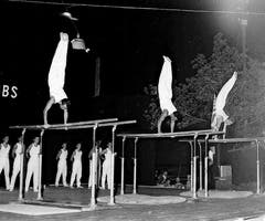 Die Aktivsektion des Turnvereins Grabs 1959.