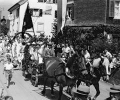 Die Aktivsektion des Turnvereins Grabs 1959.