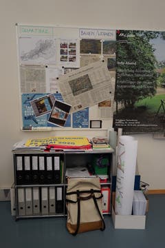 Blick ins Büro von Peter Bischof, dem Quartierbeauftragten der Stadt St.Gallen.