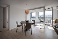 Blick in eine Musterwohnung im Hochhaus. (Bild: Pius Amrein, Kriens 10. September 2019)
