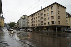 Die Zürcherstrasse an einem verregneten Tag: Grau in Grau...