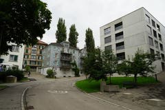 Alt und neu nebeneinander an der Gerbestrasse.