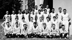 Die Aktivsektion des Turnvereins Grabs 1959.