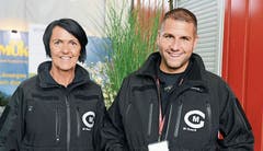 Vreni Wirth und Martin Wirth jun. vom Sicherheitsdienst: «Hier sehen wir viele Gesichter!» Bilder: Hansruedi Rohrer