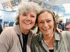 Regula Jost und Daniela Lampert, die zwei Perlen aus Räfis, sind glücklich an der Wiga.