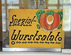 Einfaches Speisenangebot im Restaurant Steigrüthi. Bild: (Michael Hug)