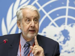 Der Vorsitzende der unabhängigen Uno-Untersuchungskommission zu Syrien, Paulo Pinheiro, kritisiert die schleppende Rückführung von Frauen und Kindern ehemaliger IS-Kämpfern. (Bild: KEYSTONE/SALVATORE DI NOLFI)