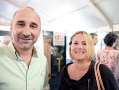 Willi Heeb und Judith Heeb aus Sax: «Gmoand Sennwald isch die bescht!» (Bilder: Hansruedi Rohrer)