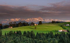 Erster Schnee aus dem Säntis. (Bild: Luciano Pau)