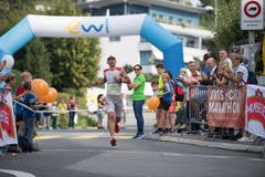 Adrian Brennwald von den Salomon Suunto. (Bild: Eveline Beerkircher, Littau, 14. September 2019)