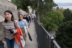 Der Anlass war gut besucht, auch Touristinnen liessen es sich nicht nehmen, die Türme zu erklimmen. (Bild: Eveline Beerkircher, Luzern, 14. September 2019)