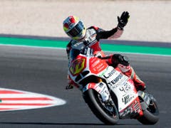 Dominique Aegerter kam im GP von San Marino nicht über den 18. Rang hinaus (Bild: KEYSTONE/AP ANSA/LORENZO DI COLA)