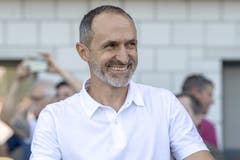 Luzerns Trainer Thomas Häberli. Bild: Keystone/Urs Flüeler (Wohlen, 15. September 2019)