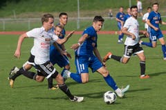 Der Buochser Gabriel Rico (vorne) gegen den Luzerner Lino Lang. (Bild: Boris Bürgisser, Luzern, 14. September 2019)