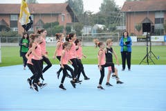 Team Starter von Aerobic Lütisburg (Trainerin Monika Räss). (Bild: Beat Lanzendorfer)