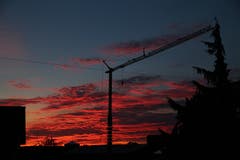 Feuer über Aadorf. (Bild: Roland Vogt)