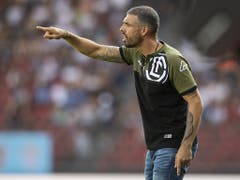 Europa League in einer schwierigen Phase: Lugano mit Coach Fabio Celestini steht nach ungenügenden Resultaten in der Meisterschaft unter Druck (Bild: KEYSTONE/ENNIO LEANZA)