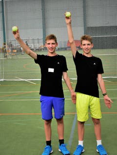 Gelungener Trainingstag für Joel (links) und Cyril Kunz aus Auenstein AG (Bild: Alessandro Crippa)