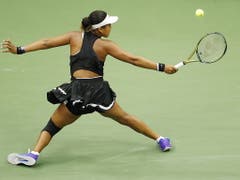 Naomi Osaka gerät in die Defensive. (Bild: KEYSTONE/EPA/DANIEL MURPHY)