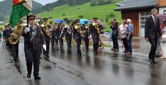 Die MG Libingen, Leitung Walter Scherer, ist eine der drei Musikgesellschaften der Gemeinde. (Bild: Peter Jenni)
