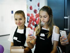 Den Mädchen scheint der Kurs zu gefallen. (Bild: Stefan Kaiser, Baar, 21. September 2019)