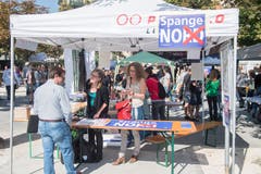Impressionen vom Spange-Nord-Fest beim Musikpavillon in Luzern. (Bild: Boris Bürgisser, Luzern, 21. September 2019)