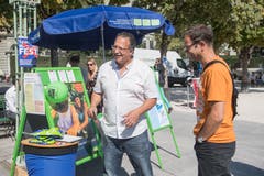 Impressionen vom Spange-Nord-Fest beim Musikpavillon in Luzern. (Bild: Boris Bürgisser, Luzern, 21. September 2019)