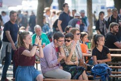 Impressionen vom Spange-Nord-Fest beim Musikpavillon in Luzern. (Bild: Boris Bürgisser, Luzern, 21. September 2019)