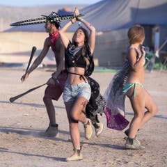Hooping am isreaelischen MidBurn Festival 2018. (Bild: Keystone)