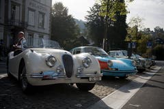 Jaguar XK 120 50er Jahre (Bild: Corinne Glanzmann, Horw, 22. September 2019)