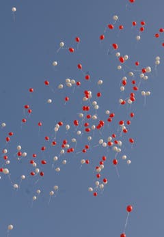 Farbenfroher Baustart. (Bild: Markus von Rotz, Sarnen, 23. September 2009)