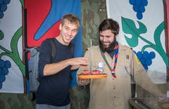 Auch bei der Pfadi muss Scherrer vorbei. Schliesslich war er selbst mal Pfader in Weinfelden. (Bild: Andrea Stalder)